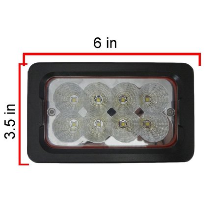 AFTERMARKET LED660 2600 Lumens 40w Multi Angle Adj Rectangle LED Light Mounting Bracket ELJ50-0359